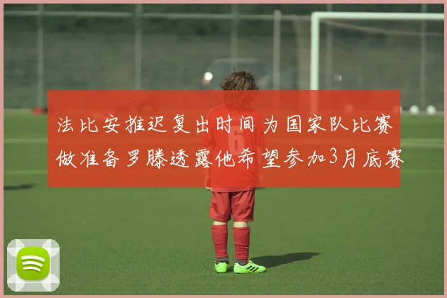 法比安推迟复出时间为国家队比赛做准备罗滕透露他希望参加3月底赛事